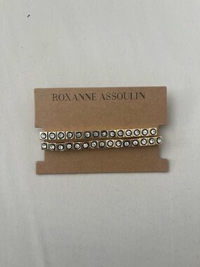 Roxanne Assoulin Gold Crystal-Embellished Hair Pins
